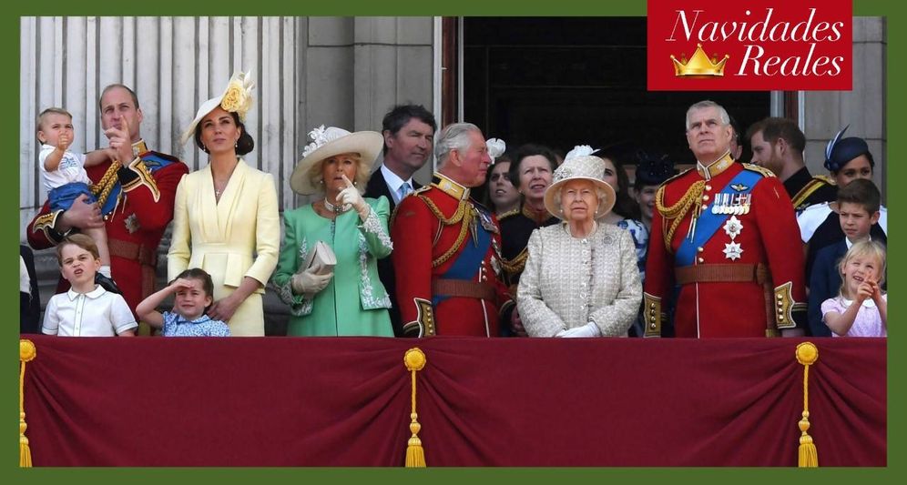 Foto: La familia real británica durante el último Trooping the Colour. (Reuters)
