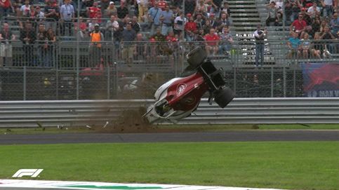 Así fue el escalofriante accidente de Marcus Ericsson en el GP de Italia