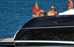 Cristiano Ronaldo, vacaciones en el Algarve