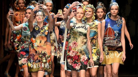 Smartphones y selfies: Dolce & Gabbana desfila en la Semana de la Moda de Milán