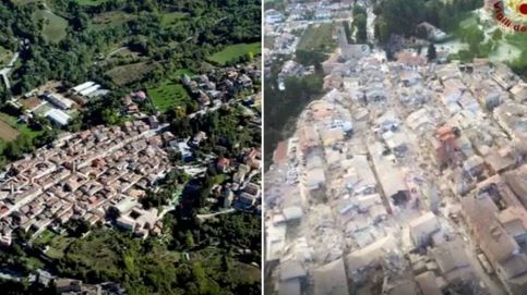 El antes y el después de Amatrice, uno de los pueblos más castigados por el terremoto