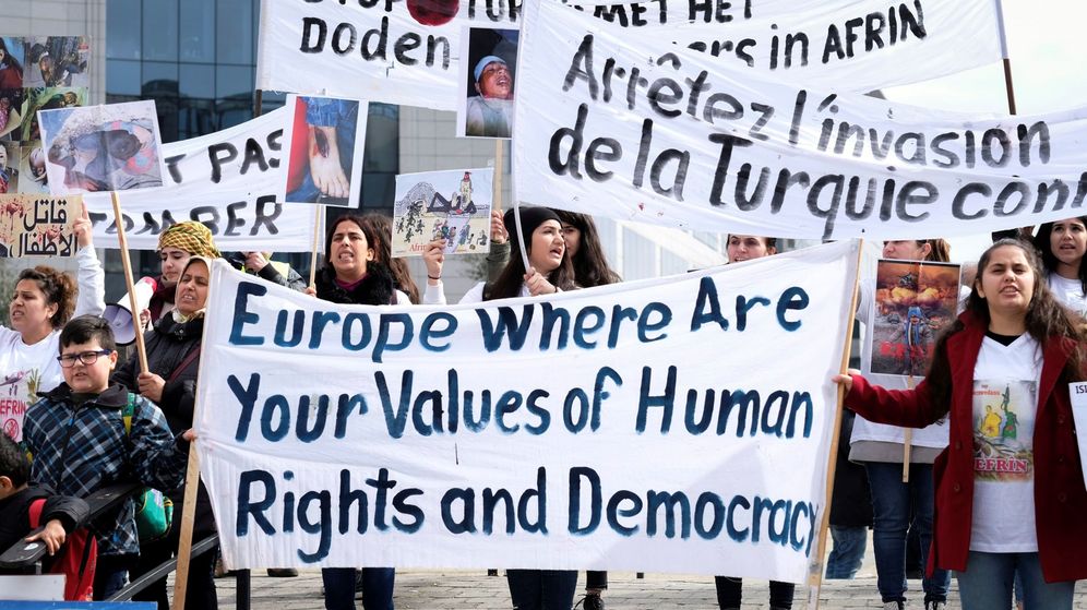Foto: Manifestación en Bruselas. (EFE)